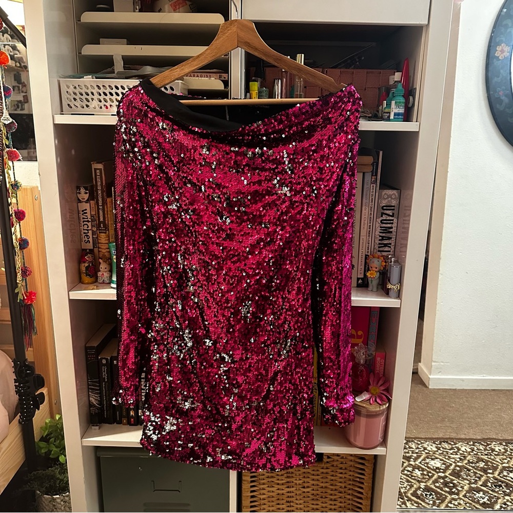sequin mini dress